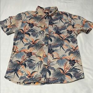 O’Neill Tropical Print Short Sleeve Button Down Shirt